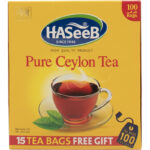 Haseeb Ceylon Te 100 påsar (+15 påsar Free) x 36